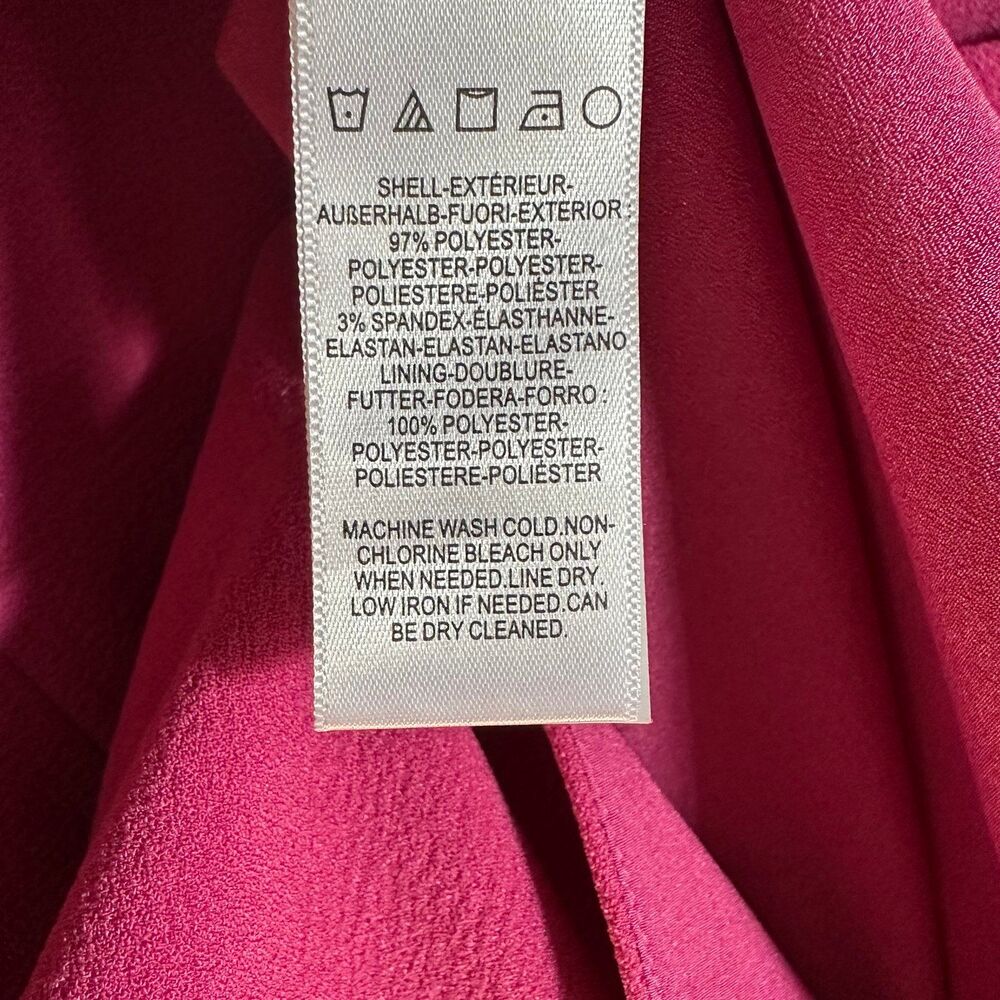Dress the Population “Nicole” Satin‑Crepe Cocktail Dress — Size Large - Picture 8 of 12
